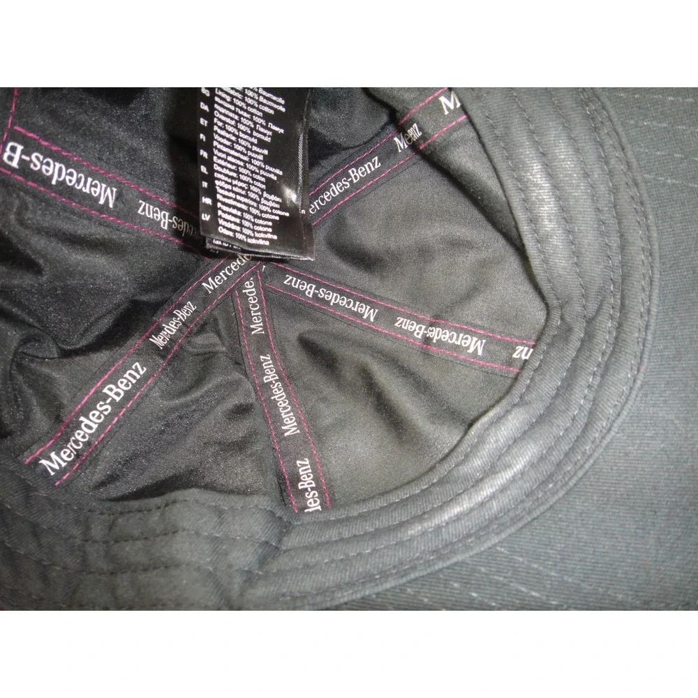 Mercedes-Benz Magenta Pink Rhinestone Embroidered Logo Baseball Cap Hat Women's